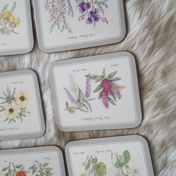jason Dining Vintage Wildflowers Of New Zealand Coasters Poshmark